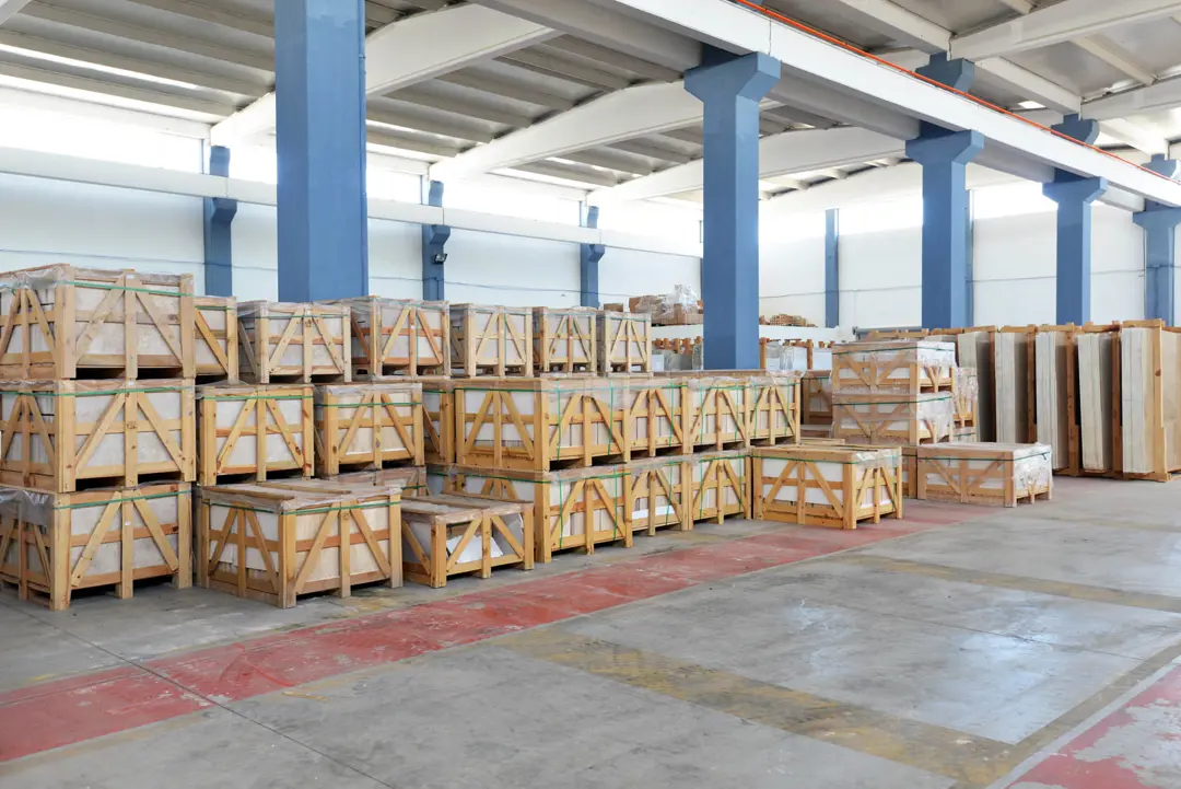 Fabrika Fotoğraf Çekimi İzmir — TLG Marble Geniş Açı Perspektifi — mertakdurak.com