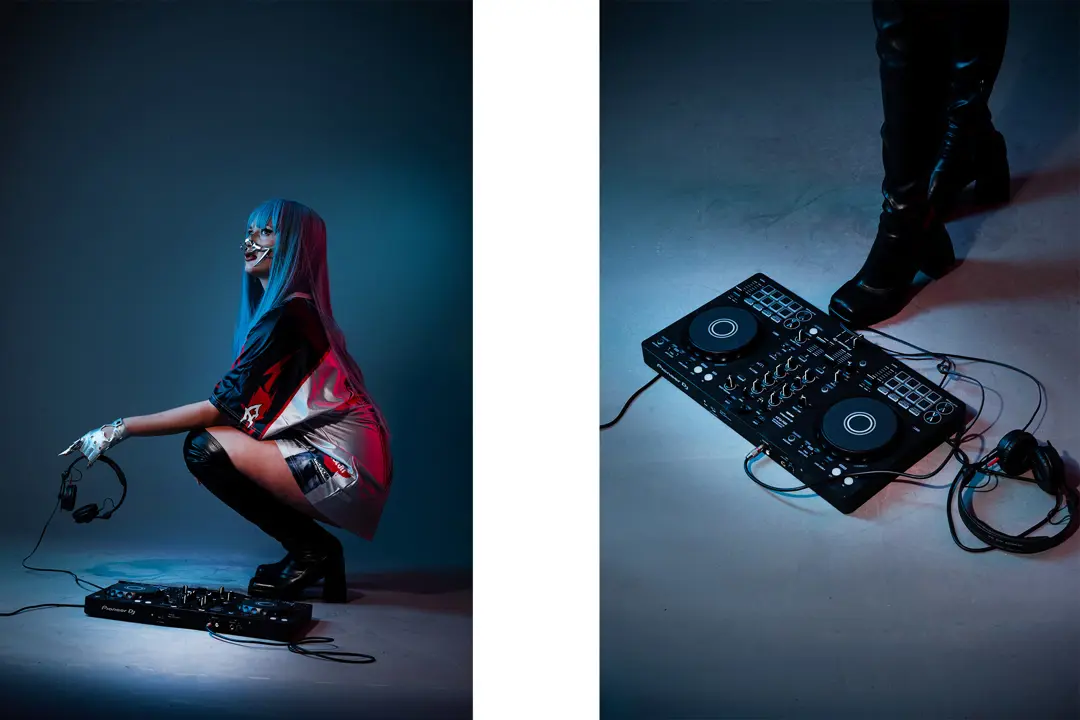 Profesyonel Portre Çekimi İzmir — DJ Ninja Modern Sahne ve Işık Kurgusu — mertakdurak.com