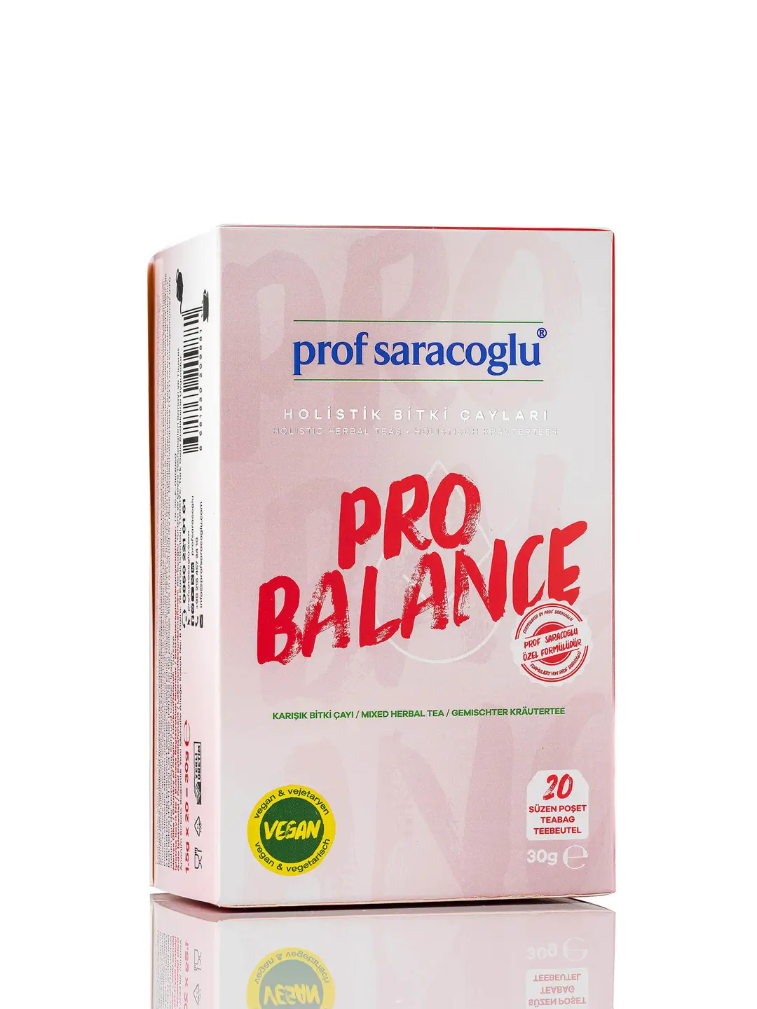Prof Saraçoğlu Pro Balance bitki çayı ürün ve ambalaj fotoğrafı — Prof Saraçoğlu, İzmir
