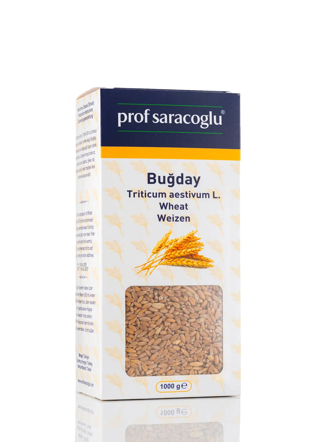 Buğday (Triticum aestivum L.) ürün ve ambalaj fotoğrafı — Prof Saraçoğlu, İzmir