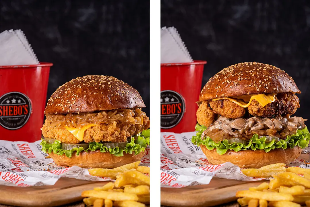 Gıda Fotoğraf Çekimi İzmir — Shebo's Burger Renk Kontrastı — mertakdurak.com