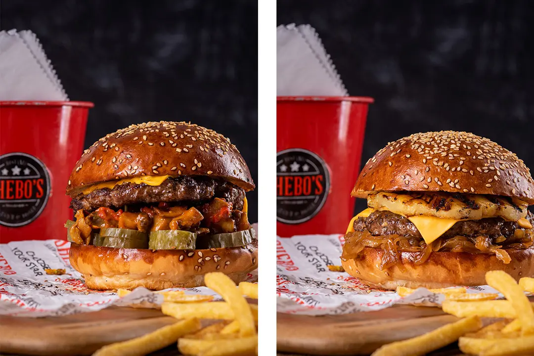 Gıda Fotoğraf Çekimi İzmir — Shebo's Burger Gurme Sunum — mertakdurak.com